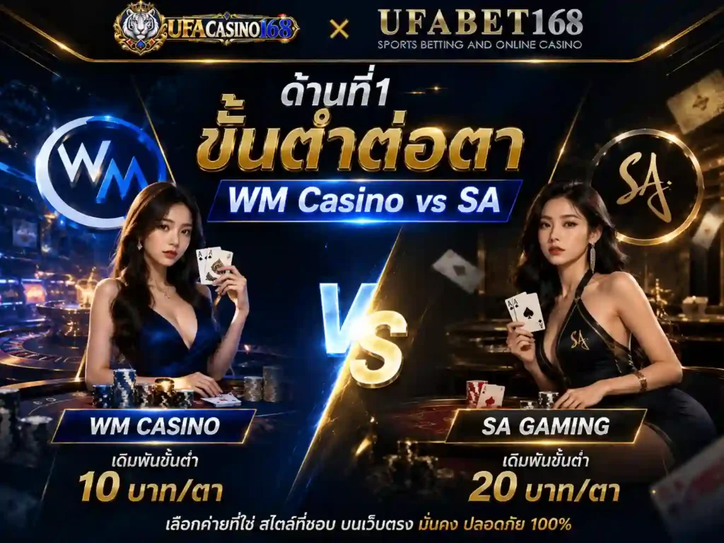 ด้านที่1 ขั้นต่ำต่อตา WM Casino vs SA