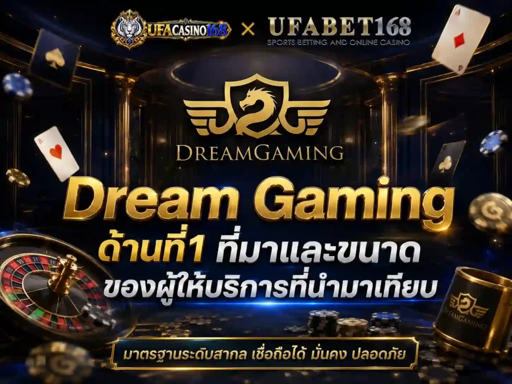 Dream Gaming ที่มาและขนาดของผู้ให้บริการ
