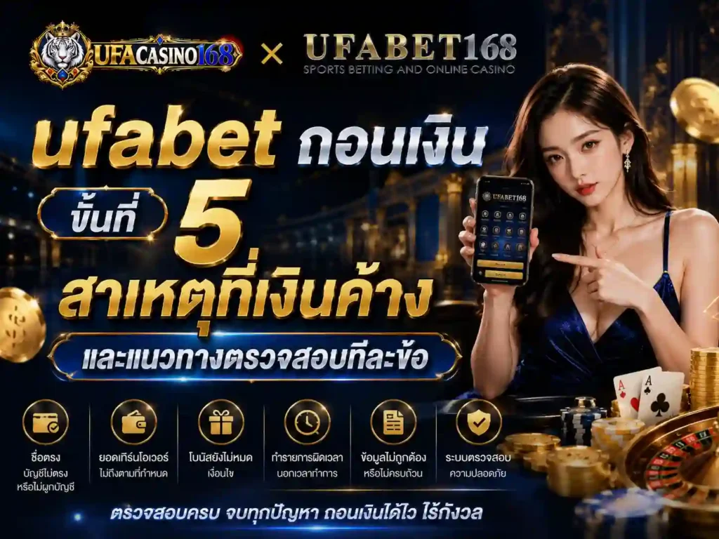 ufabet ถอนเงิน สาเหตุที่เงินค้างและแนวทาง