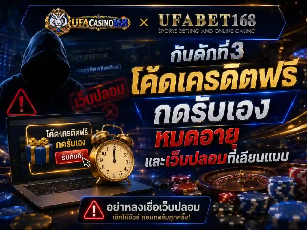3 โค้ดเครดิตฟรี หมดอายุและเว็บปลอม