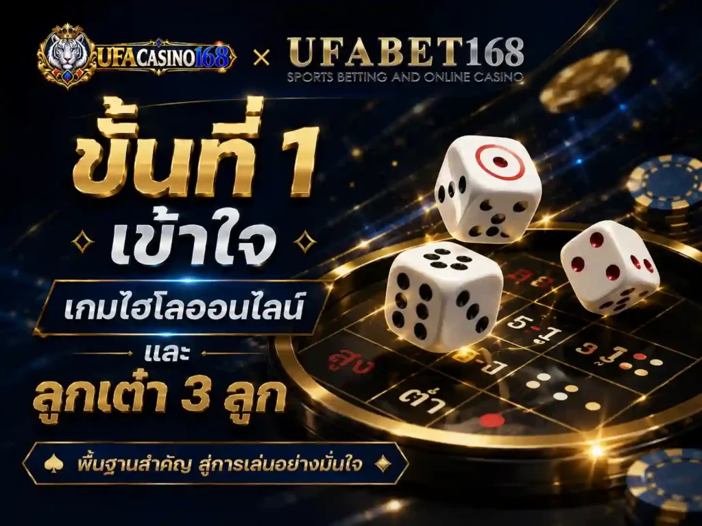 ขั้นที่1 เข้าใจ เกมไฮโลออนไลน์ และลูกเต๋า 3ลูก