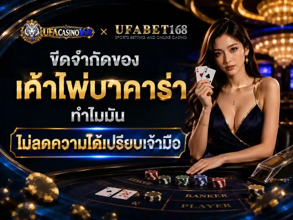 ขีดจำกัดของ เค้าไพ่บาคาร่า ความได้เปรียบเจ้ามือ