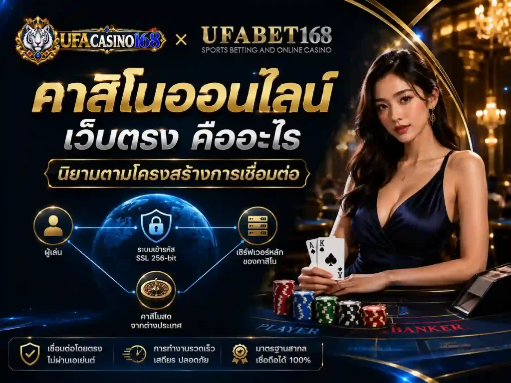 คาสิโนออนไลน์เว็บตรง นิยามตามโครงสร้างการเชื่อมต่อ