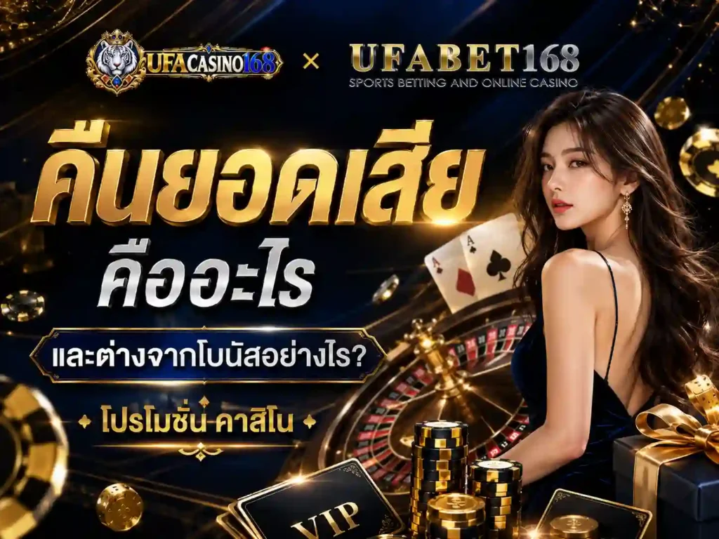 คืนยอดเสีย ต่างจากโบนัสอย่างไร โปรโมชั่น คาสิโน