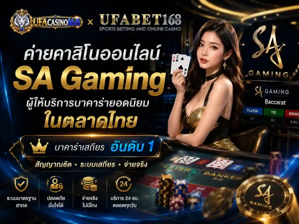 ค่ายคาสิโนออนไลน์ SA Gaming บาคาร่ายอดนิยมในไทย