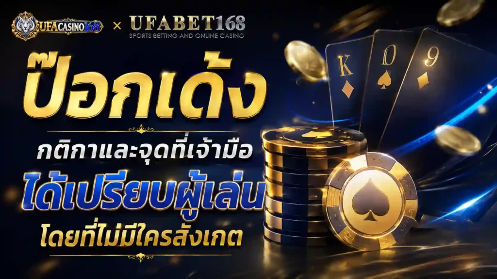 ป๊อกเด้ง กติกาและจุดที่เจ้ามือได้เปรียบผู้เล่น
