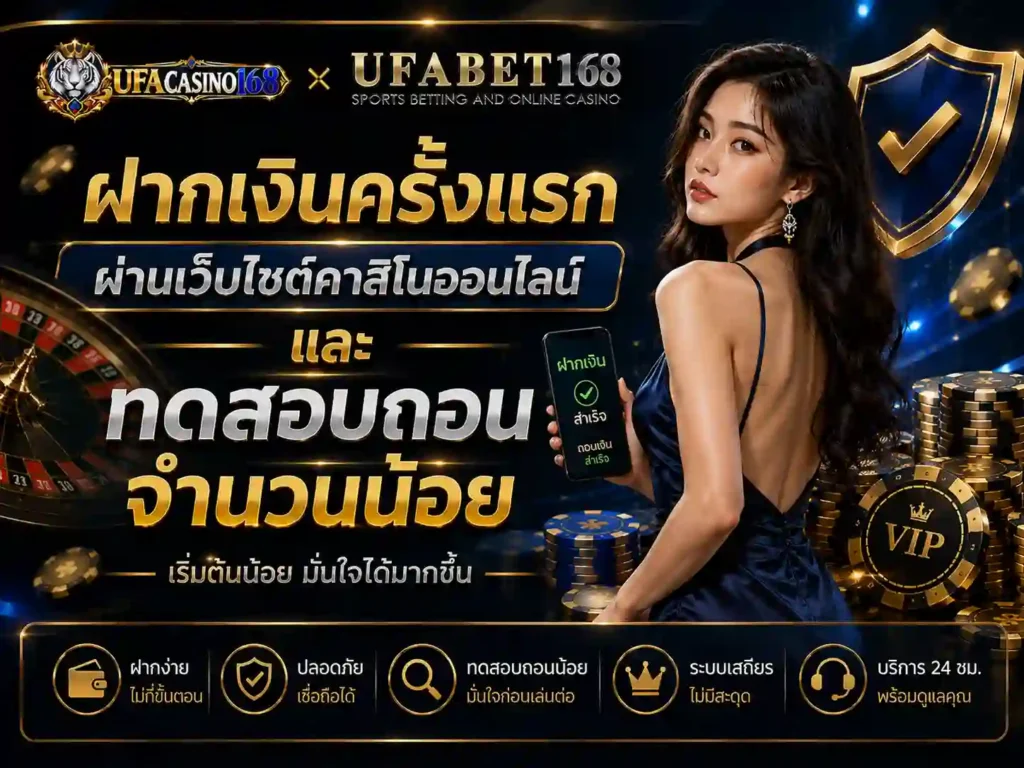 ฝากเงินครั้งแรกผ่าน เว็บคาสิโนออนไลน์