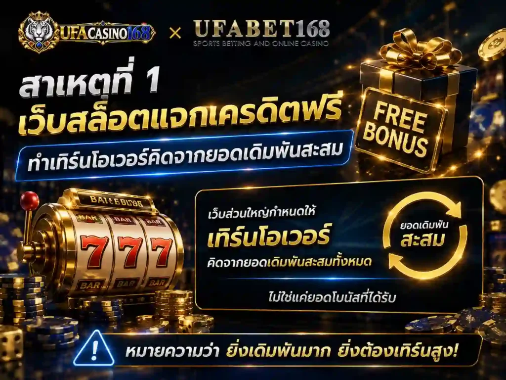 สาเหตุ1 เว็บสล็อตแจกเครดิตฟรี ทำเทิร์นโอเวอร์