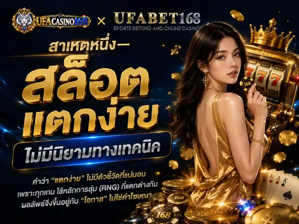 สาเหตุหนึ่ง สล็อตแตกง่าย ไม่มีนิยามทางเทคนิค