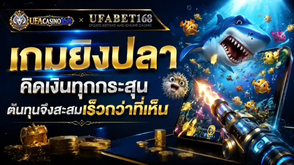 เกมยิงปลา คิดเงินทุกกระสุน ต้นทุนจึงสะสมเร็ว