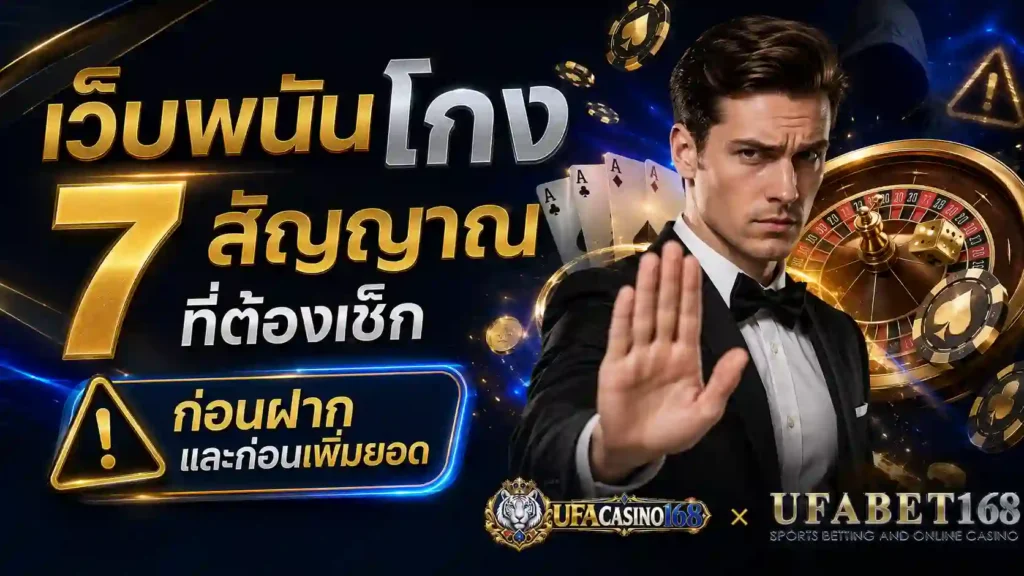 เว็บพนันโกง 7 สัญญาณที่ต้องเช็กก่อนฝาก