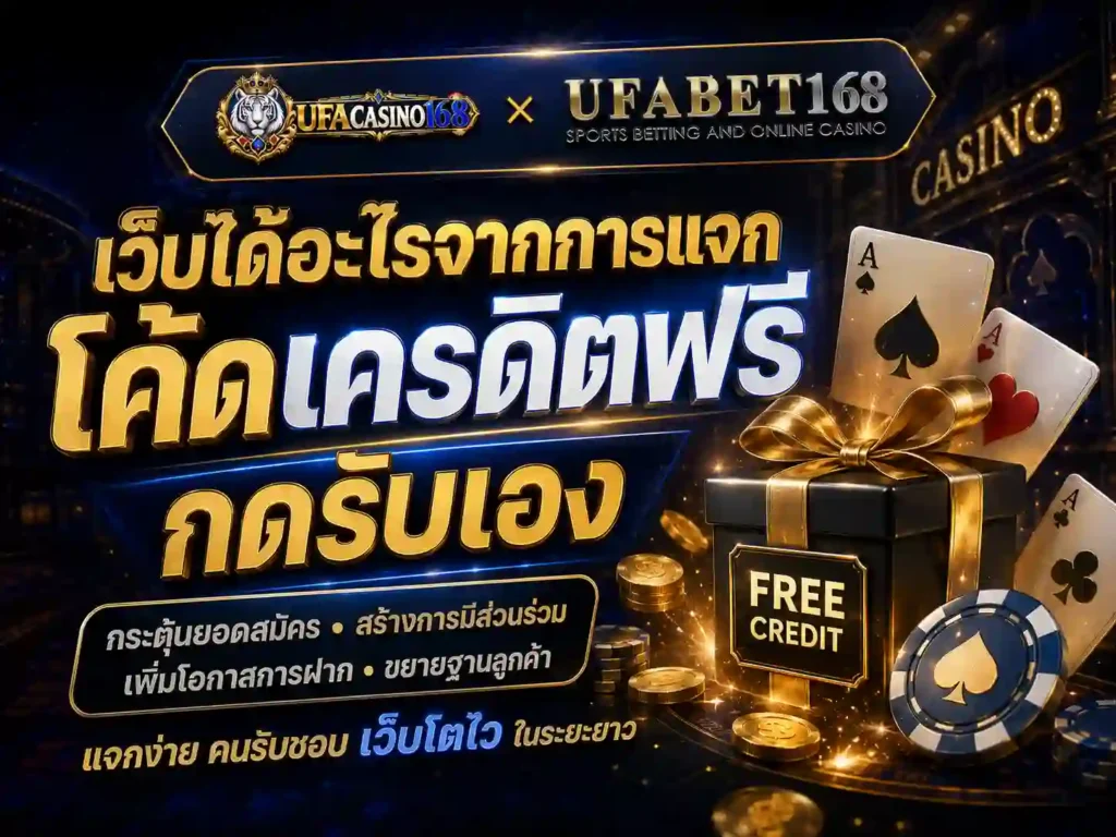 เว็บได้อะไรจากการแจก โค้ดเครดิตฟรี กดรับเอง
