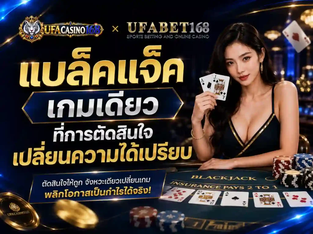 แบล็คแจ็ค เกมเดียวที่การตัดสินใจเปลี่ยนความได้เปรียบ