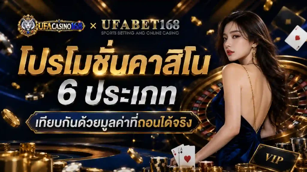 โปรโมชั่นคาสิโน เทียบกันด้วยมูลค่าที่ถอนได้