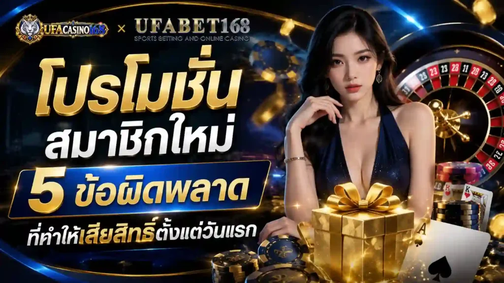 โปรโมชั่นสมาชิกใหม่ ให้เสียสิทธิ์ตั้งแต่วันแรก