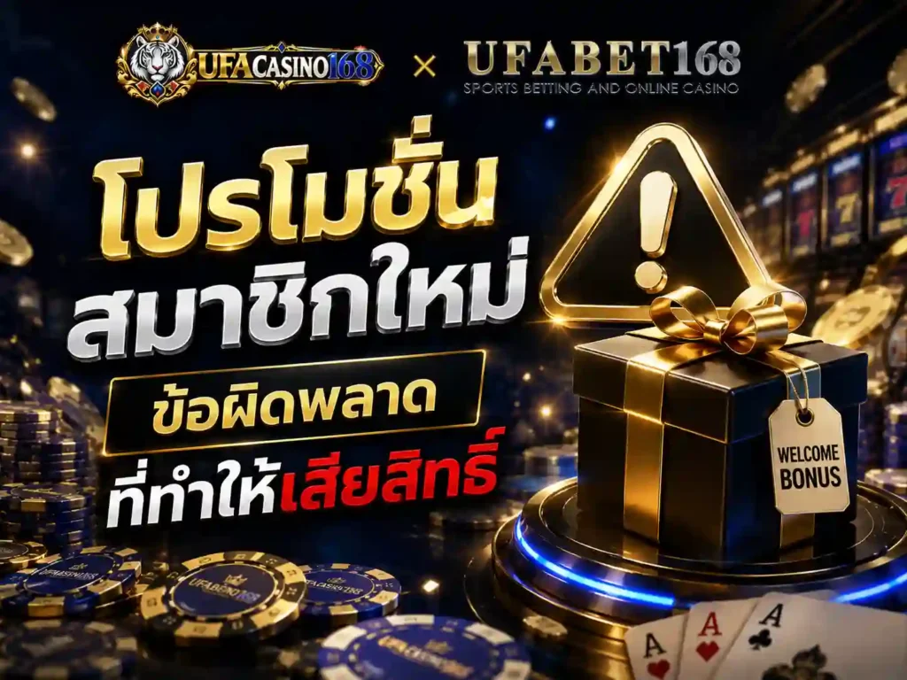 โปรโมชั่นสมาชิกใหม่ ข้อผิดพลาดที่ทำให้เสียสิทธิ์